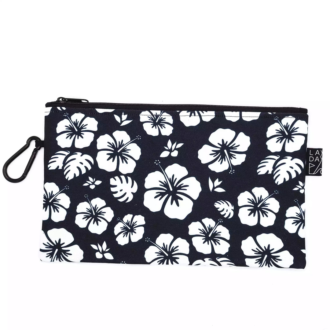 grande pochette golf lay day golf tropical bloom black