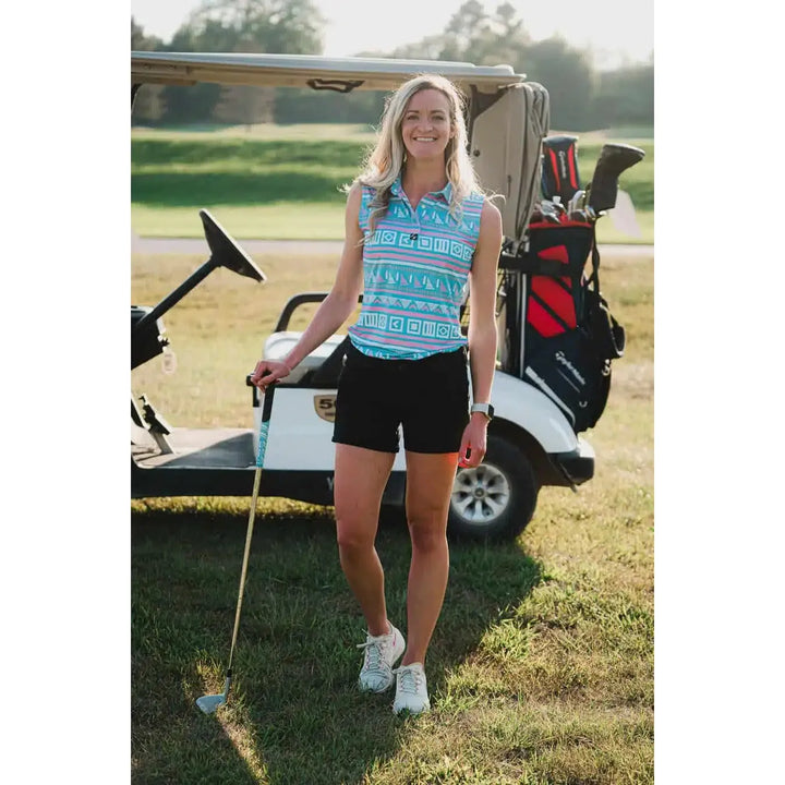 polo de golf femme sans manches full wedge pin hunter 2.0 swing