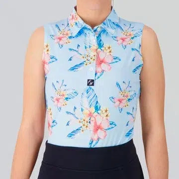 polo de golf femme sans manches full wedge early riser porté