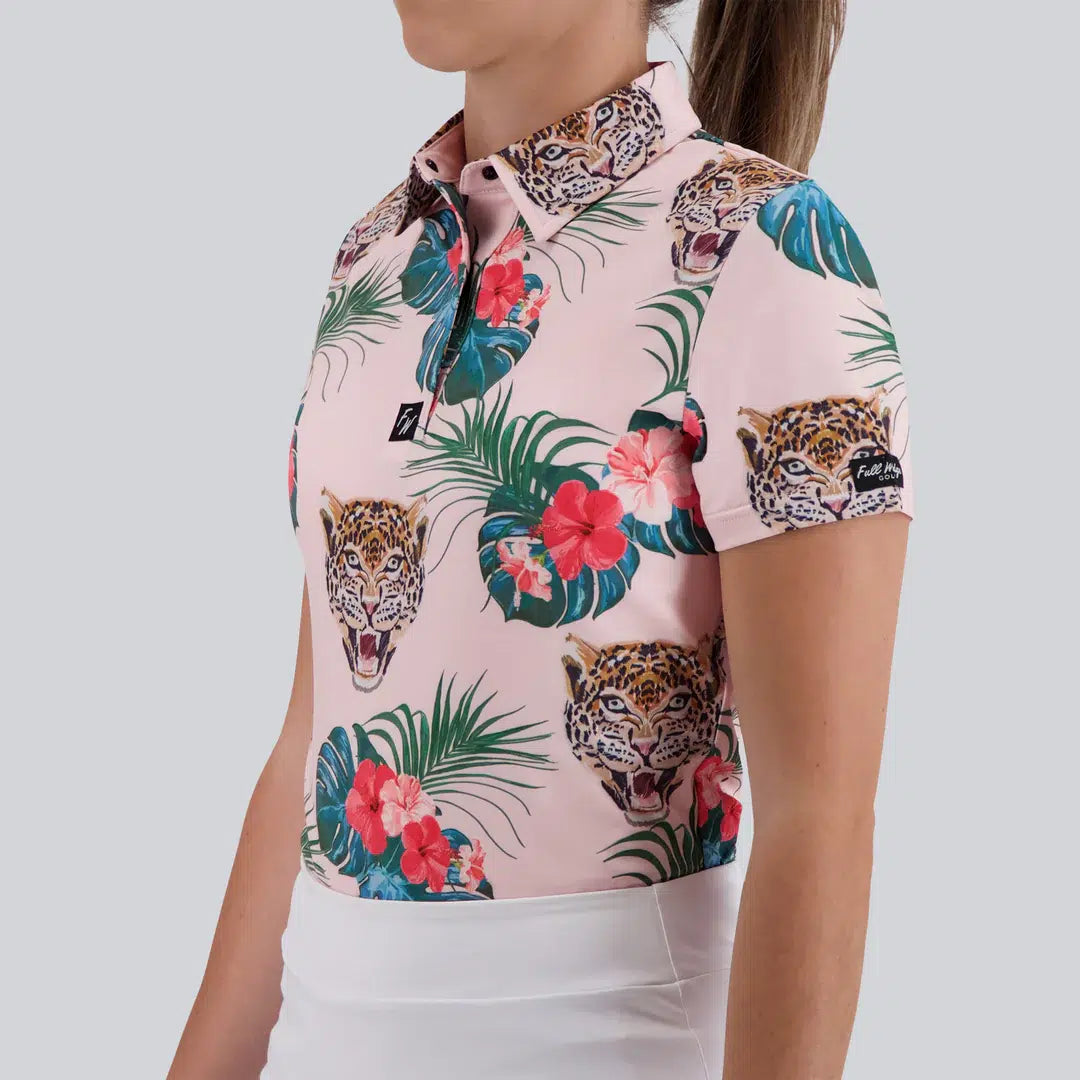 polo de golf femme full wedge welcome to the jungle porté