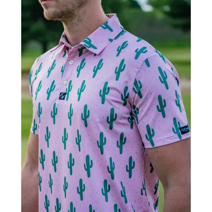 polo de golf full wedge cactus logo