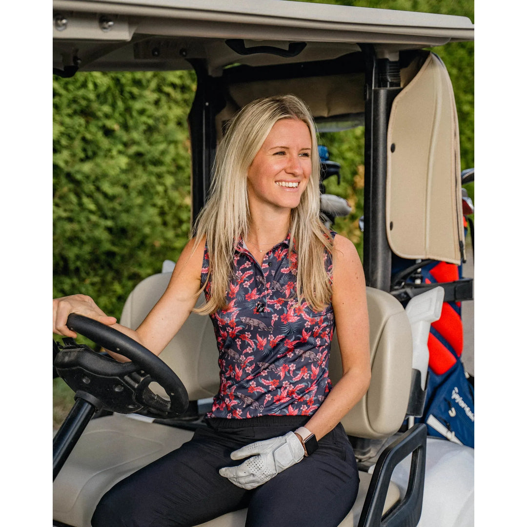 polo de golf femme sahara full wedge porté