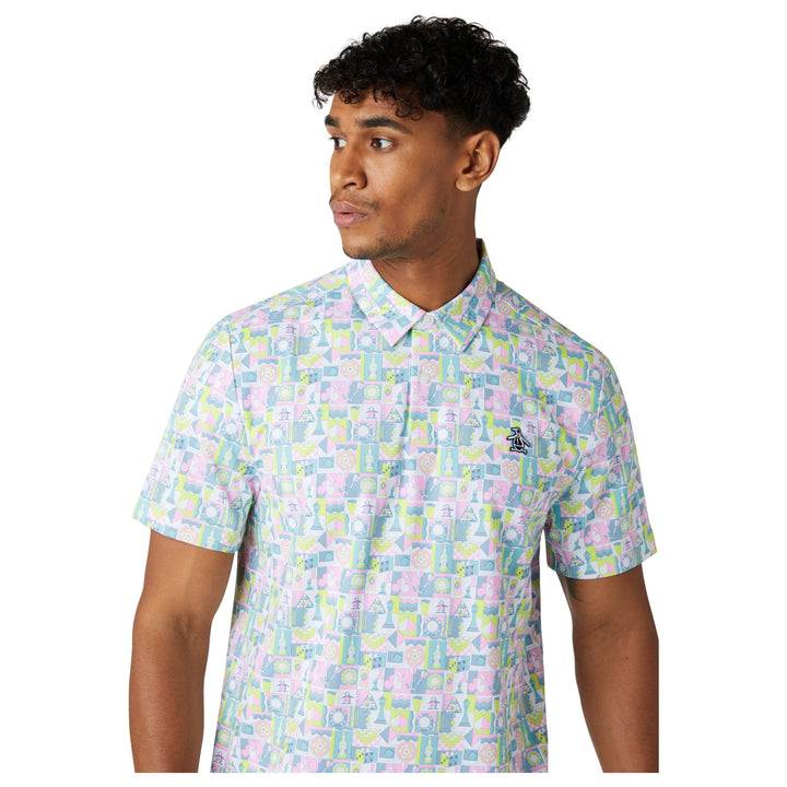 Original Penguin Golf - Pete's Game Grid Polo Shirt White