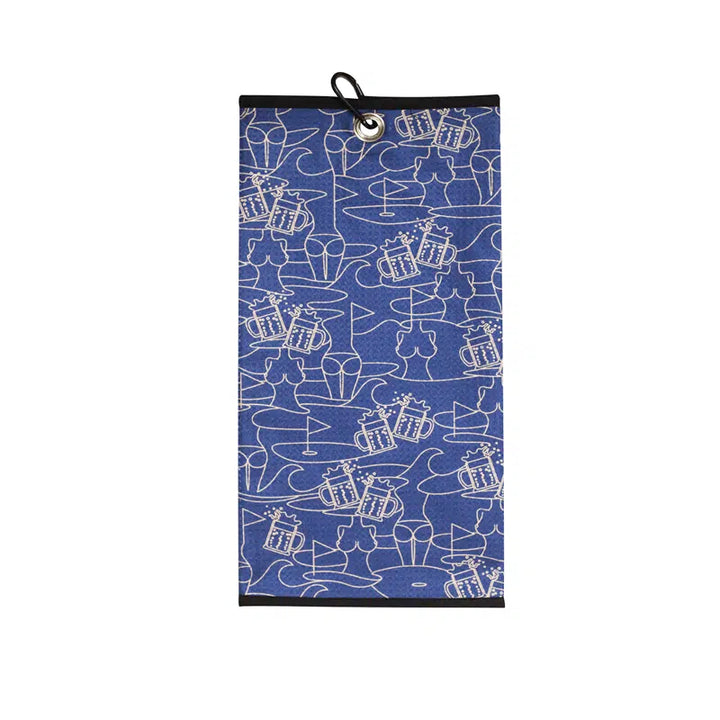 serviette de golf trifold lay day golf fun spirit